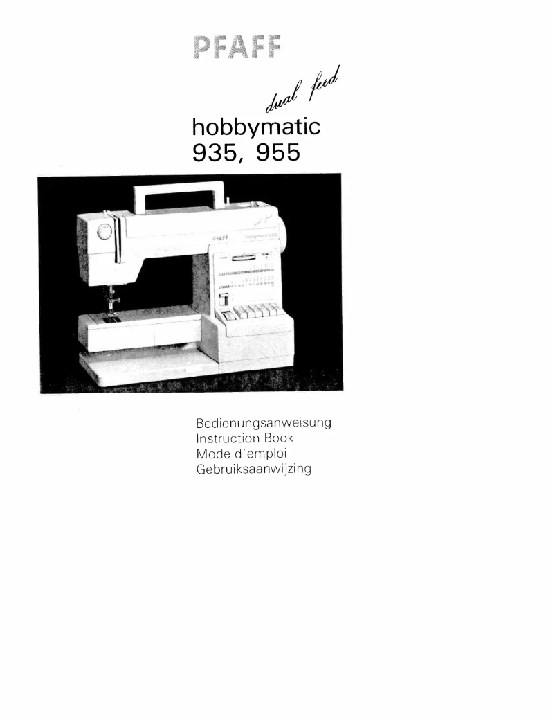 Image de la première page du manuel de l'appareil hobbymatic 935