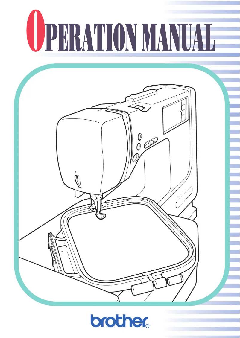 Page 1 de la notice Manuel utilisateur Brother PE-400D