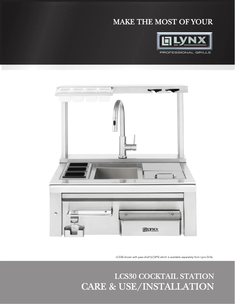 Page 1 de la notice Manuel utilisateur Lynx LCS30