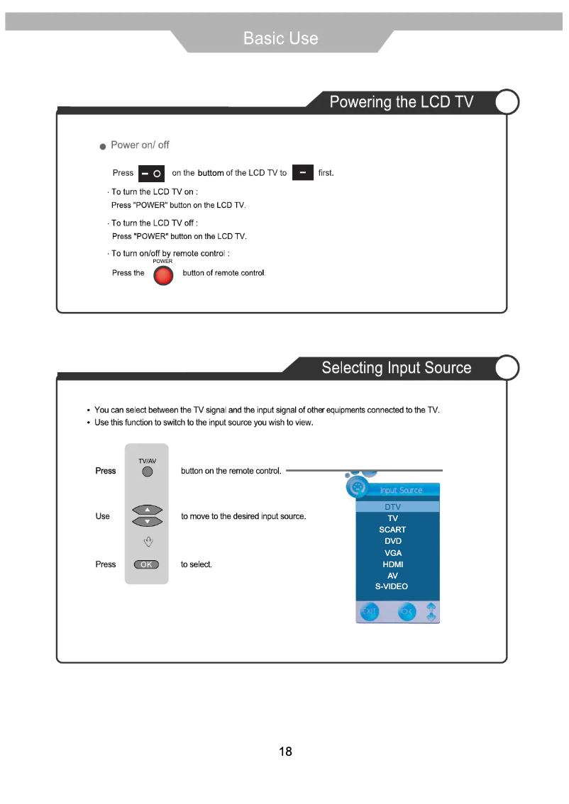 Page 1 de la notice Manuel utilisateur Denver TFD-1945DVBT