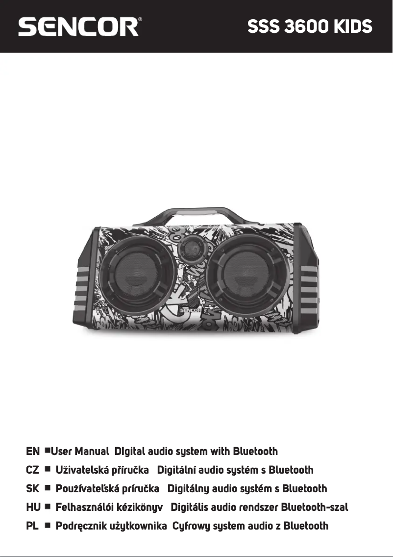 Page n°1 - Manuel utilisateur Sencor SSS 3600 KIDS