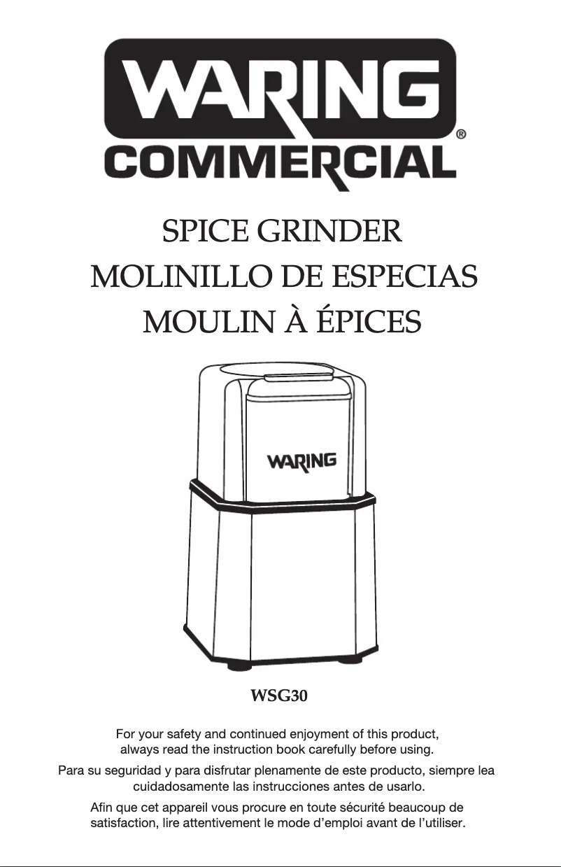 Imagen de la primera página del manual del dispositivo WSG30