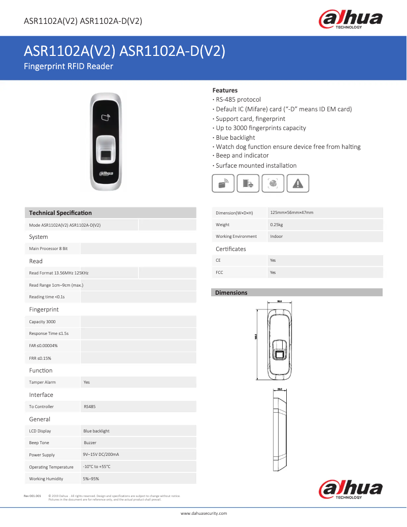 Image de la première page du manuel de l'appareil ASR1102A