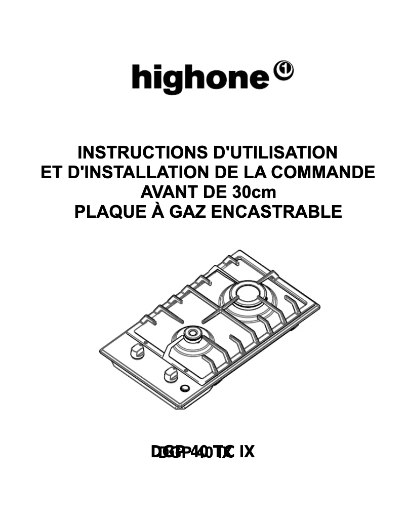 Página 1 del manual Manual de usuario High One DGP 40 TC IX