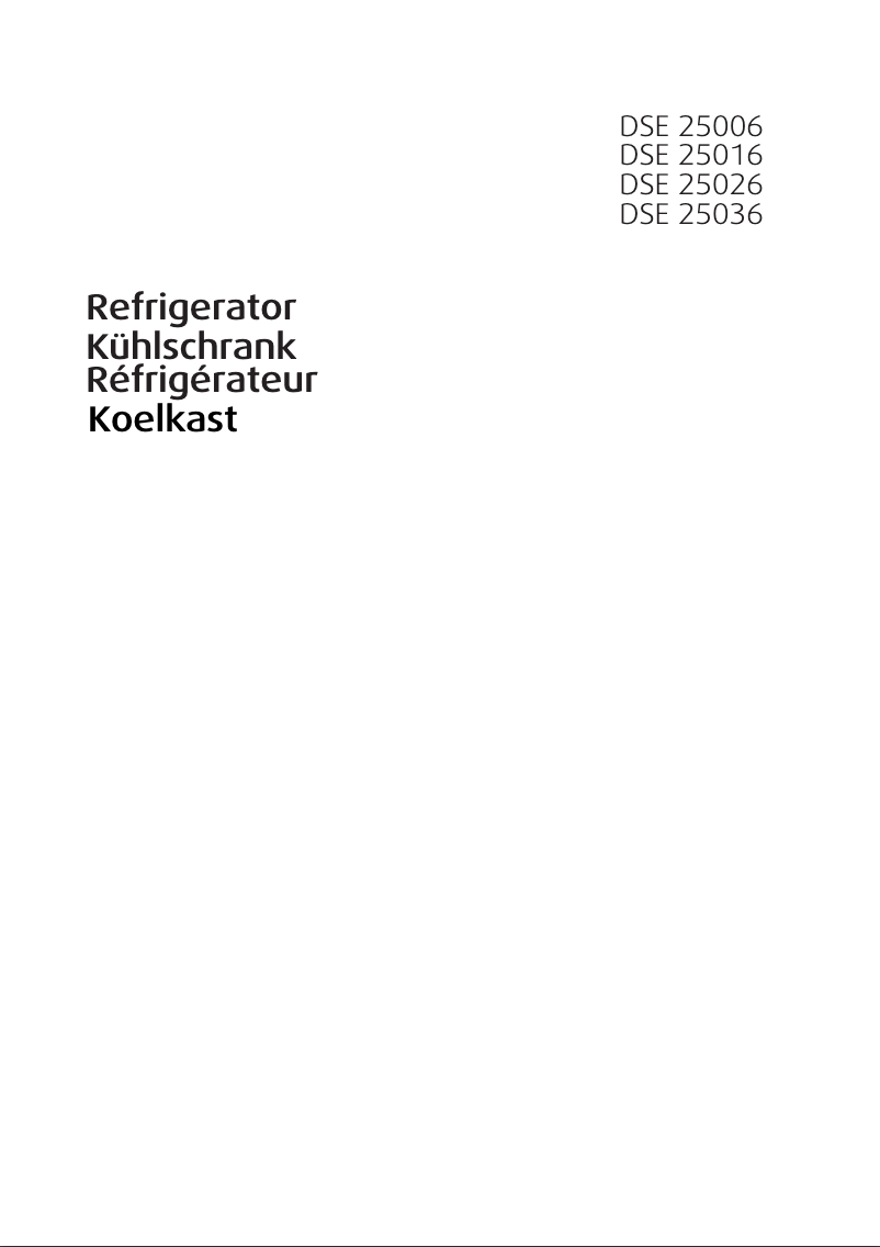 Page n°1 - Manuel utilisateur Beko DSE 25036