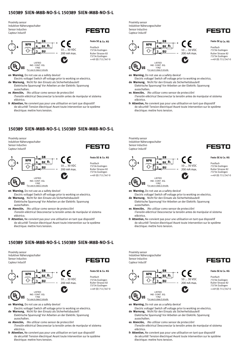 Image de la première page du manuel de l'appareil SIEN-M8B-NO-S-L