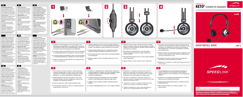 Page 1 de la notice Manuel utilisateur Speed-Link Keto2