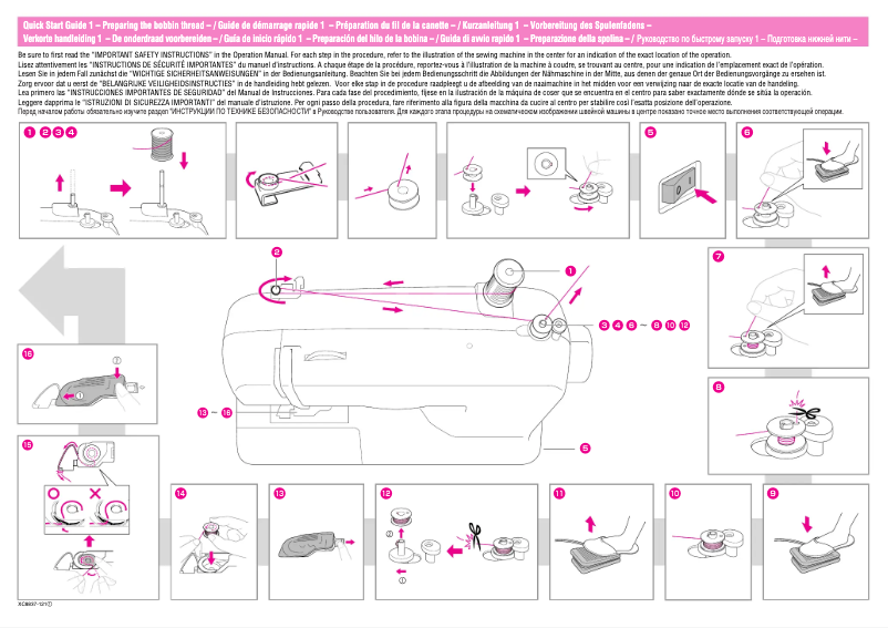 Page n°1 - Guide de démarrage rapide Brother Comfort 40E