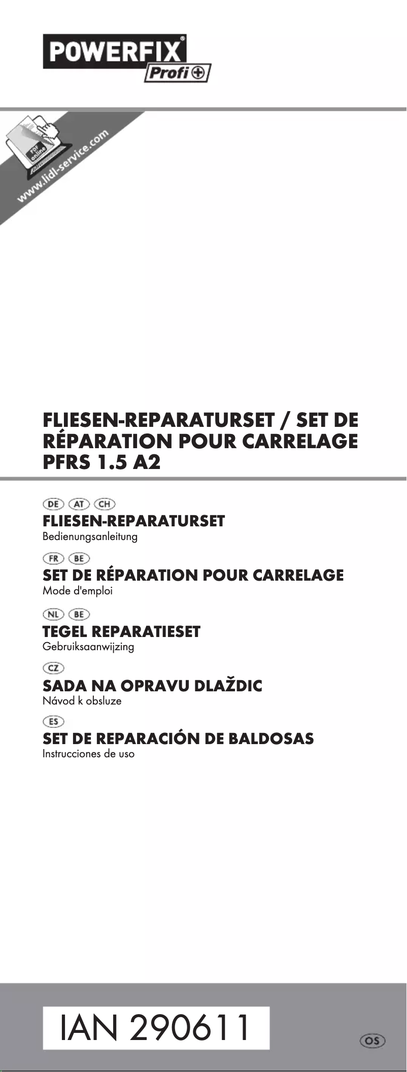 Image de la première page du manuel de l'appareil PFRS 1.5 A2