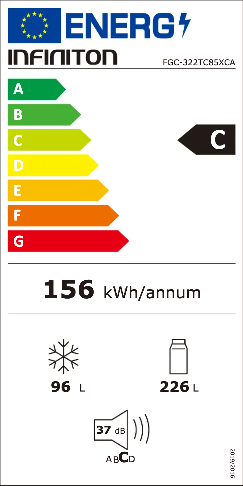 Page n°1 - Label énergétique Infiniton FGC-322TC85XCA