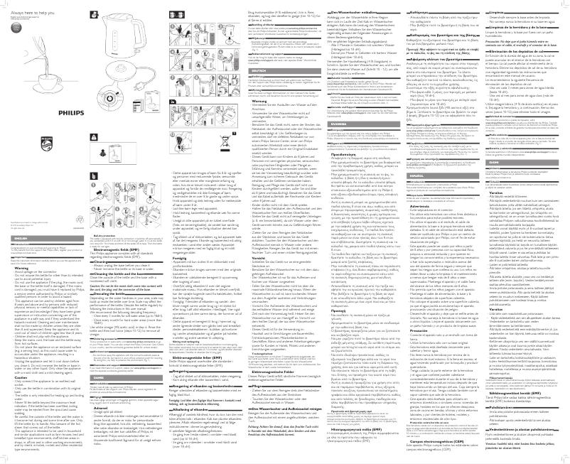 Page 1 de la notice Manuel utilisateur Philips HD9322