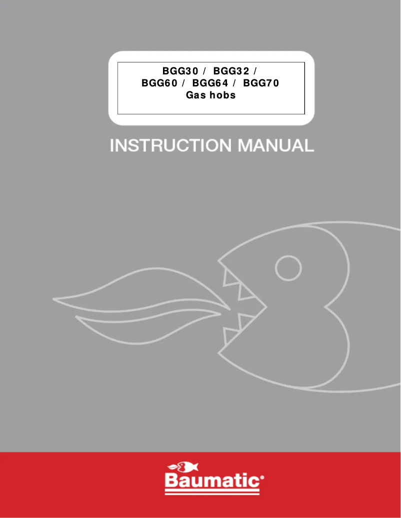 Page n°1 - Manuel utilisateur Baumatic BGG32