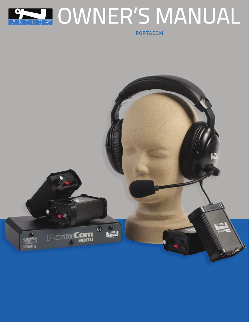 Page 1 de la notice Manuel utilisateur Anchor Audio Portacom