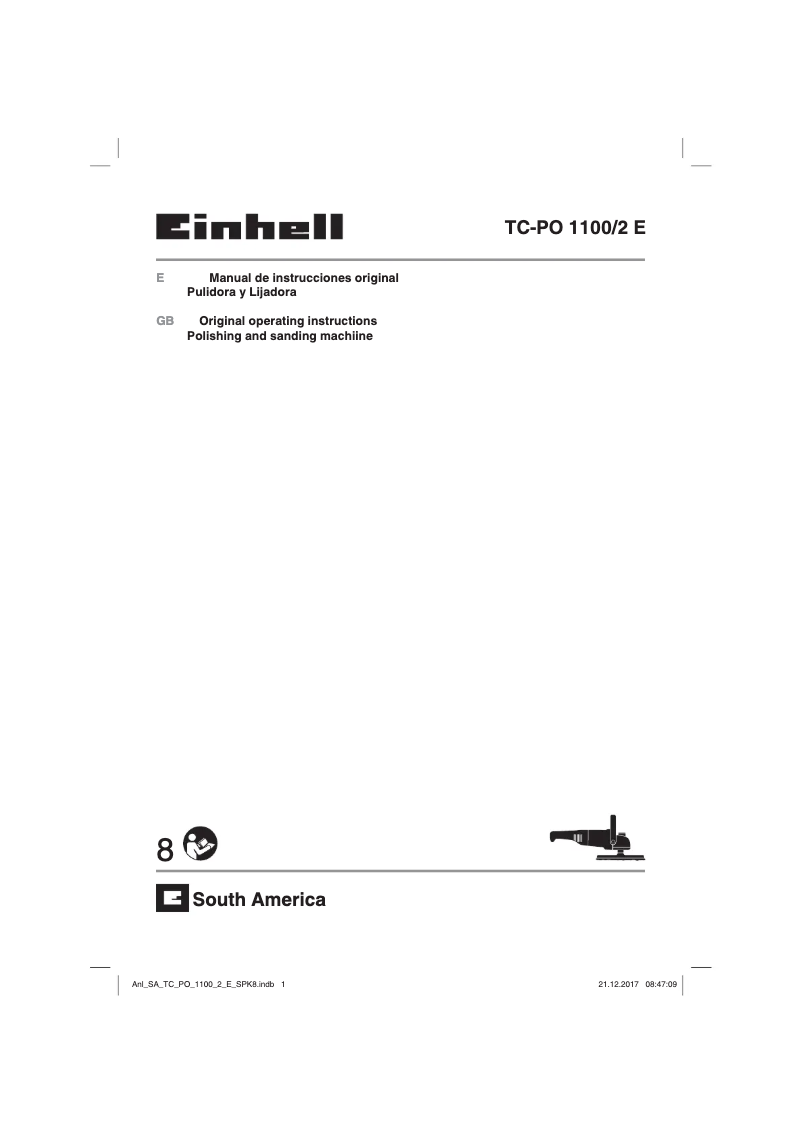 Page n°1 - Manuel utilisateur Einhell TC-PO 1100/2 E