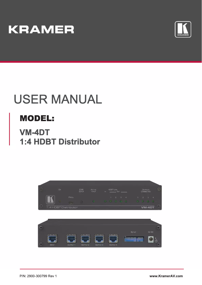 Image de la première page du manuel de l'appareil VM-4DT