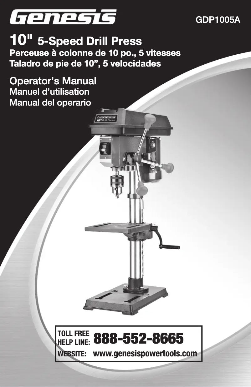 Página 1 del manual Manual de usuario Genesis GDP1005A