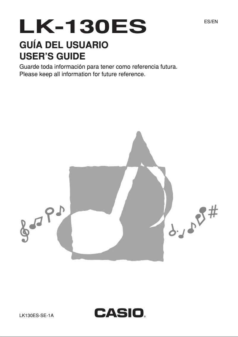 Page 1 de la notice Manuel utilisateur Casio LK-130ES