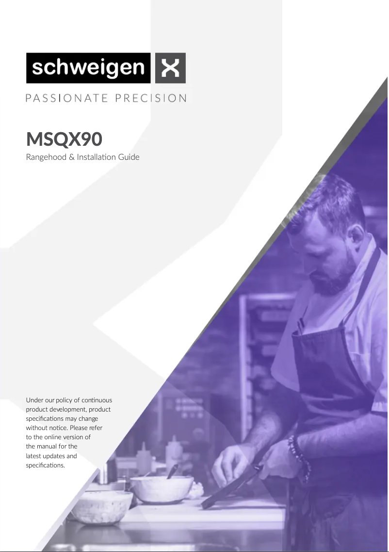 Page 1 de la notice Manuel utilisateur Schweigen MSQX90