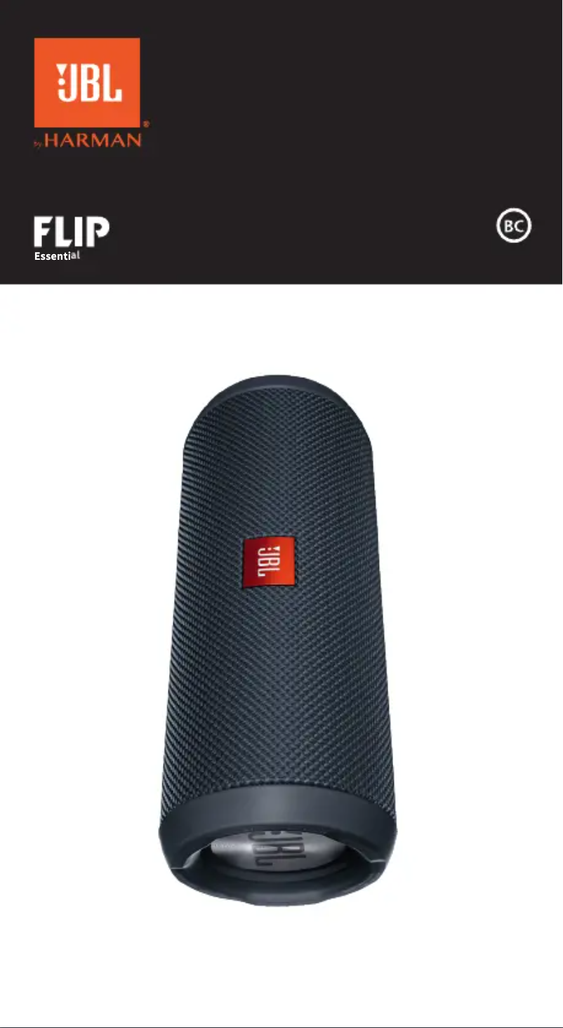 Page n°1 - Manuel utilisateur JBL Flip Essential