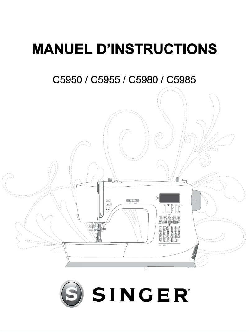 Page 1 de la notice Manuel utilisateur Singer C5955