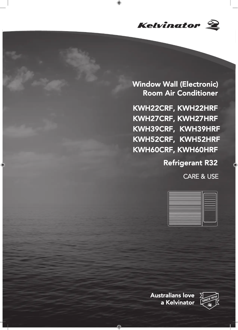 Page n°1 - Manuel utilisateur Kelvinator KWH22HRF