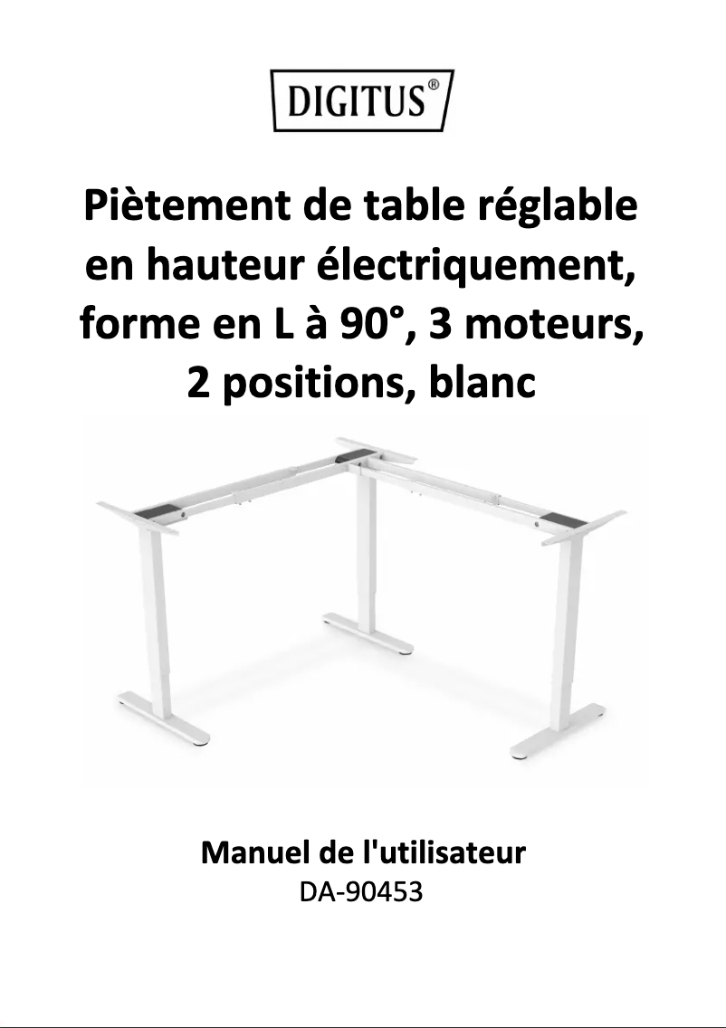 Image de la première page du manuel de l'appareil DA-90453