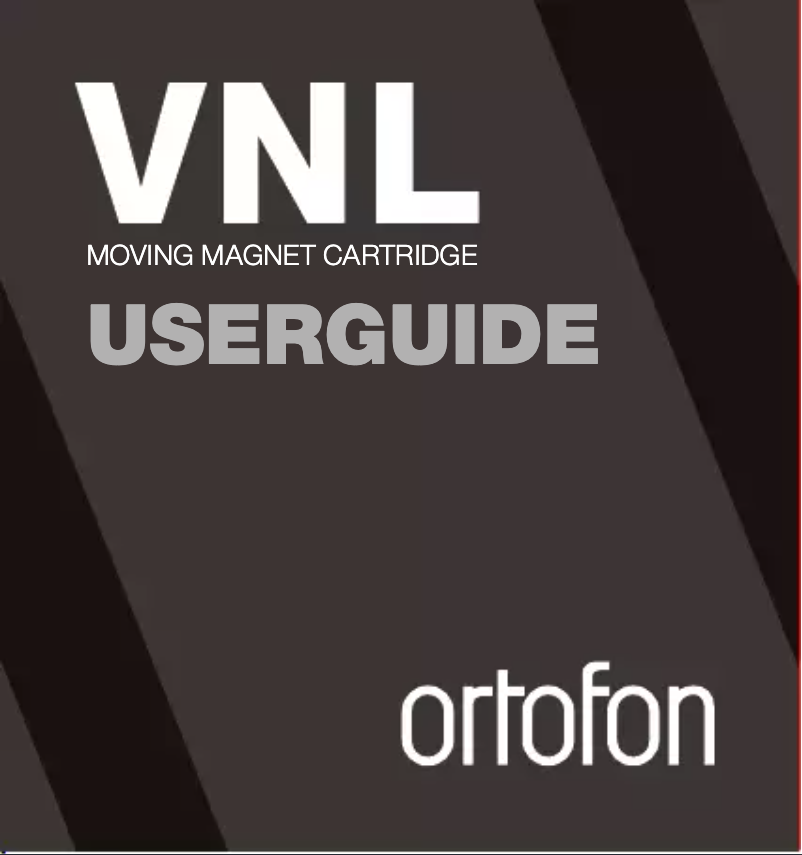 Page n°1 - Manuel utilisateur Ortofon VNL