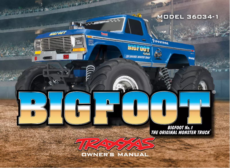 Page n°1 - Manuel utilisateur Traxxas BIGFOOT No. 1