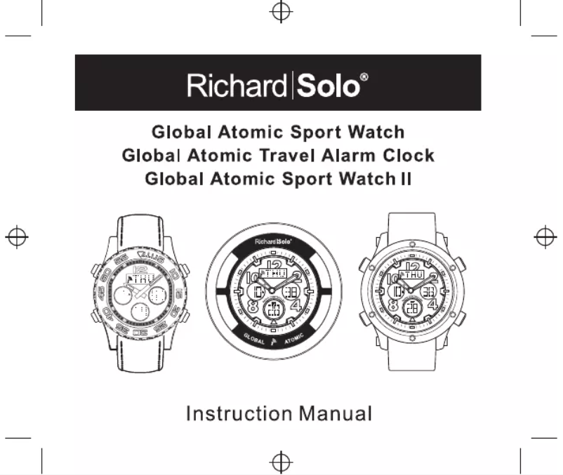 Imagen de la primera página del manual del dispositivo Global Atomic Sport SC003