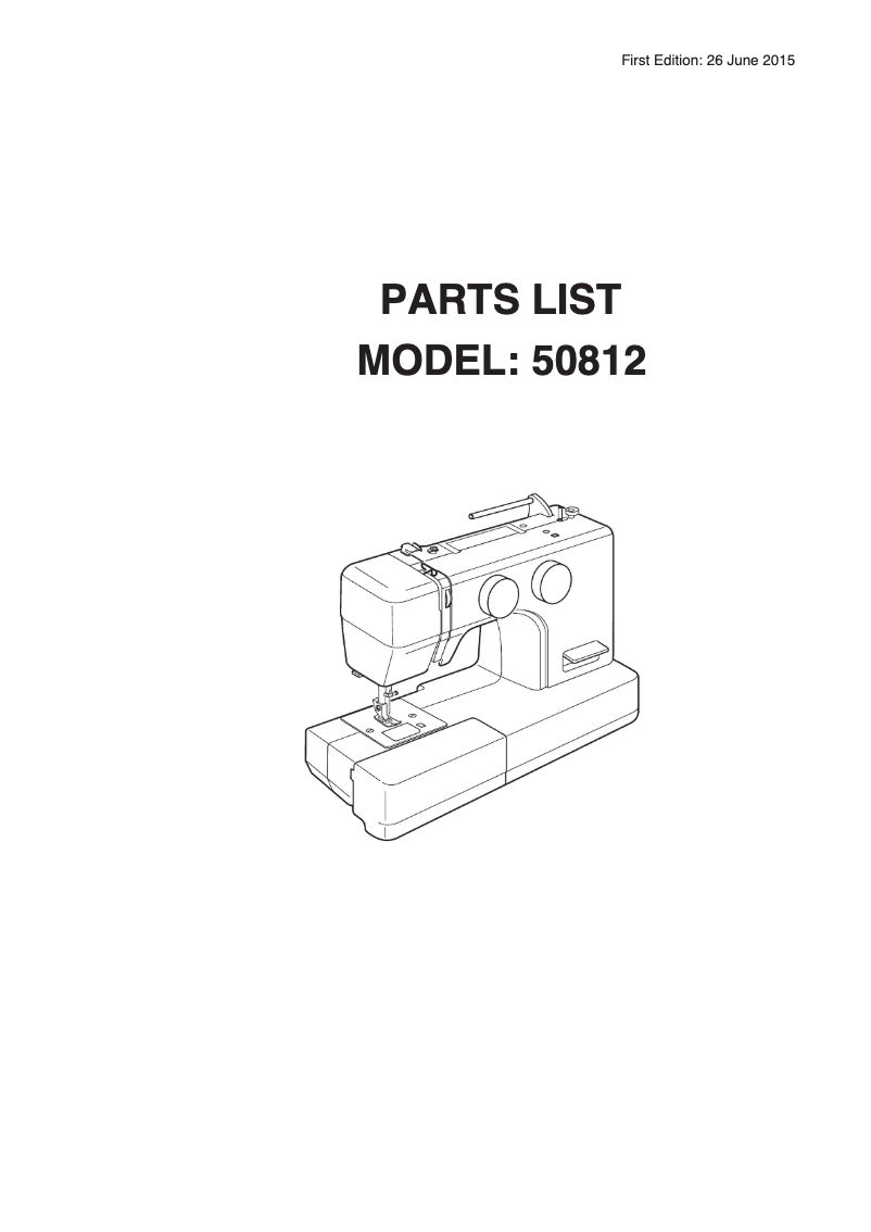 Page n°1 - Fiche technique Janome MOD-15