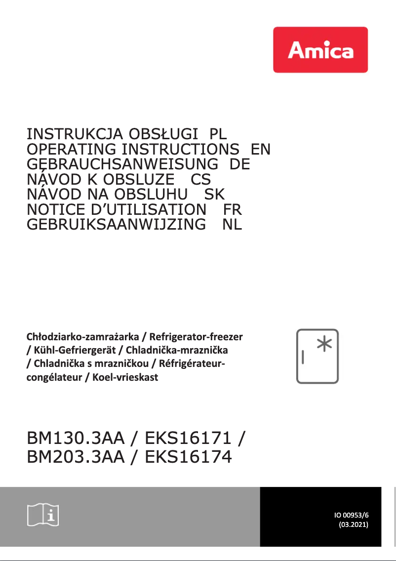 Page n°1 - Label énergétique Amica BM132.3