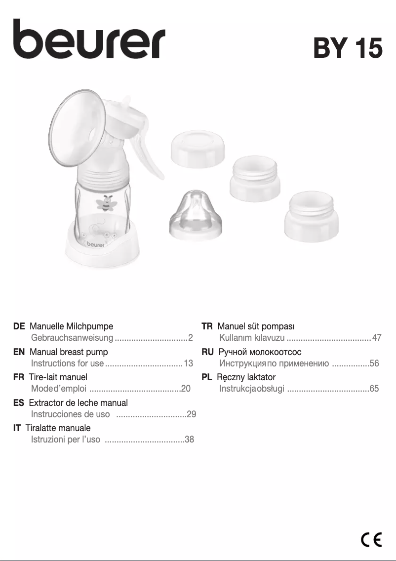 Page 1 de la notice Manuel utilisateur Beurer BY 15