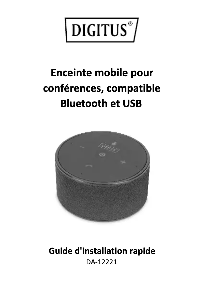 Page 1 de la notice Manuel utilisateur Digitus DA-12221