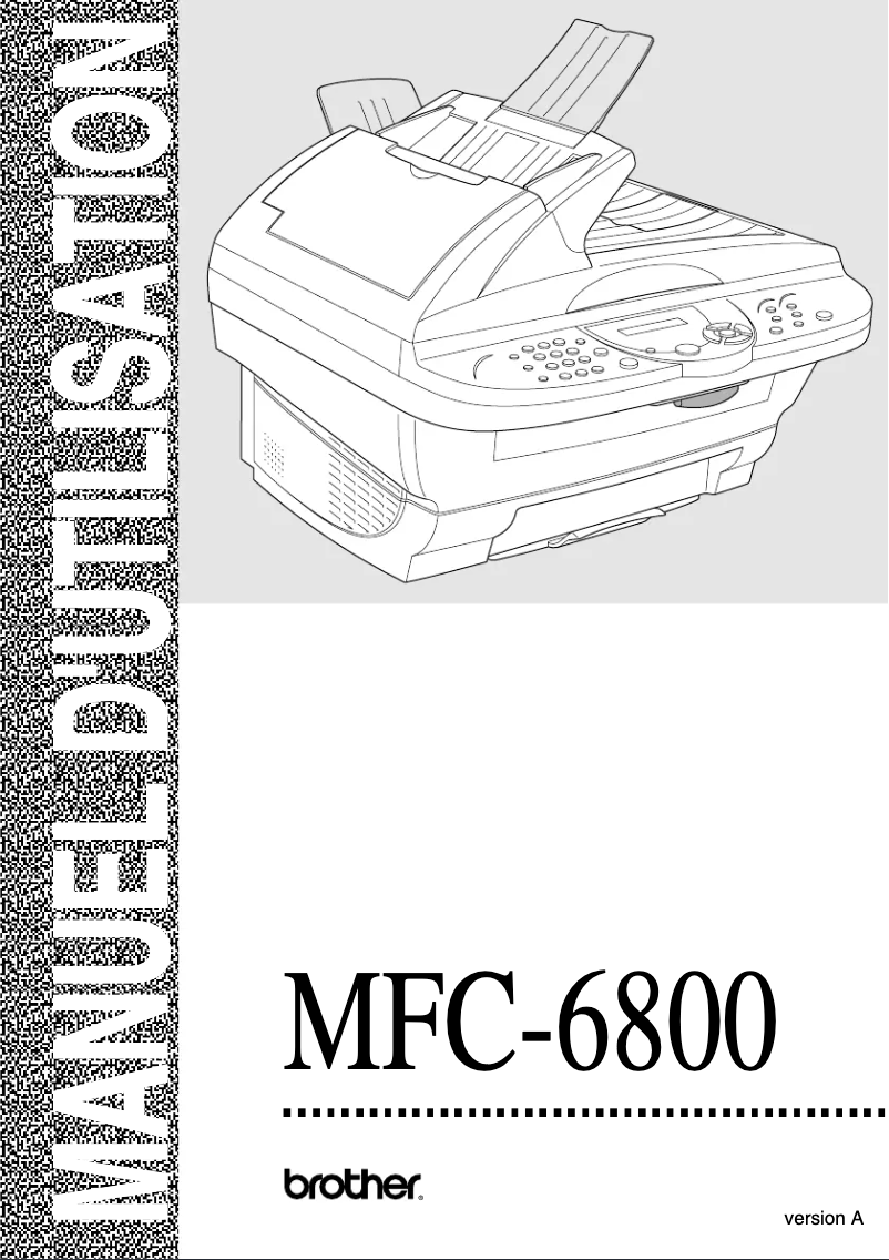 Image de la première page du manuel de l'appareil MFC-6800