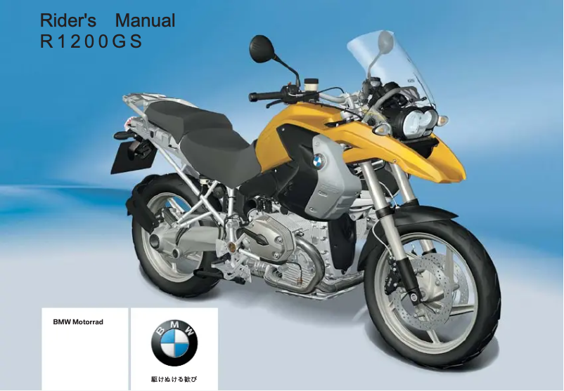 Página 1 del manual Manual de usuario BMW R 1200 GS (2008)