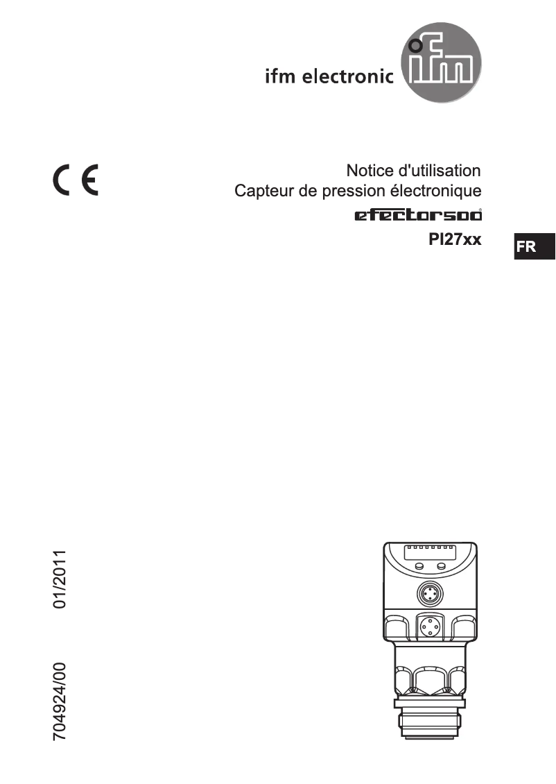 Page n°1 - Manuel utilisateur IFM PH5007