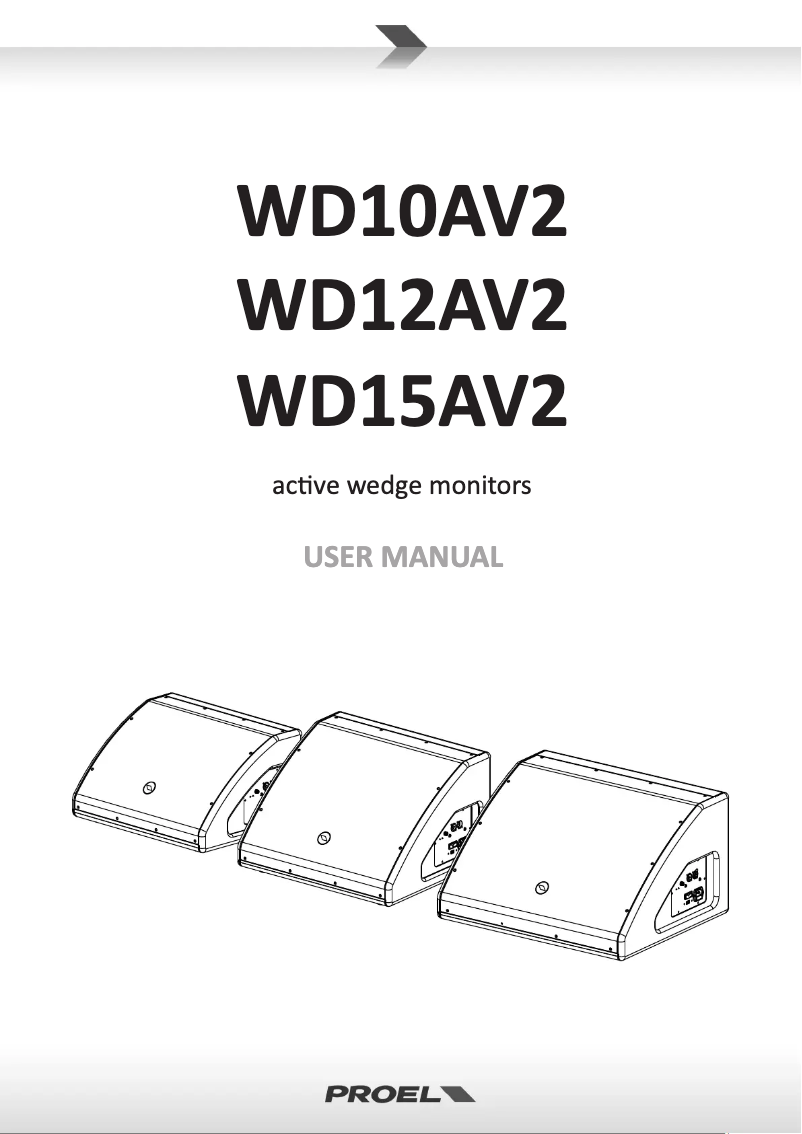 Page n°1 - Manuel utilisateur Proel WD10AV2