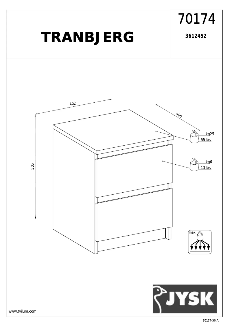 Image de la première page du manuel de l'appareil Tranbjerg
