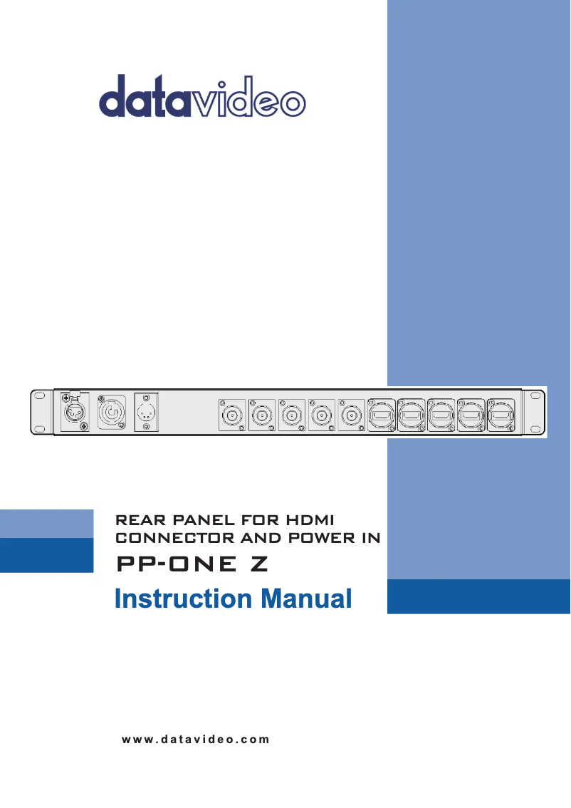 Image de la première page du manuel de l'appareil PP-ONE Z