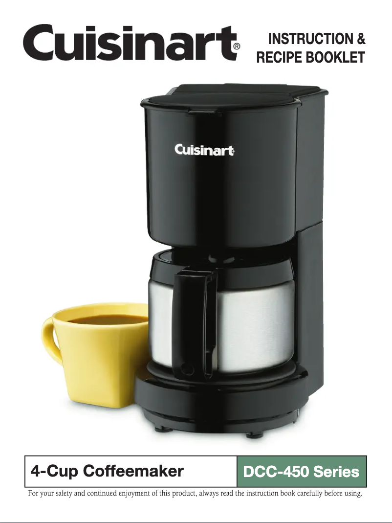 Página 1 del manual Manual de usuario Cuisinart DCC-450