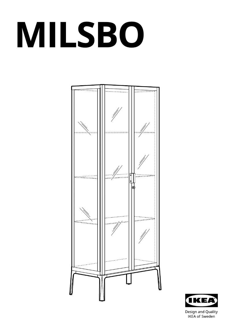 Page 1 de la notice Manuel utilisateur Ikea MILSBO 303.964.48