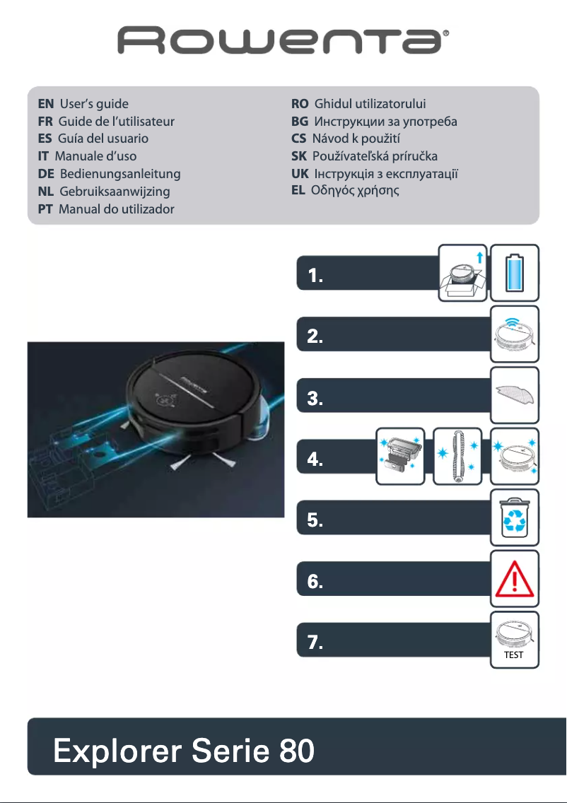 Imagen de la primera página del manual del dispositivo Explorer Serie 80 RR7755