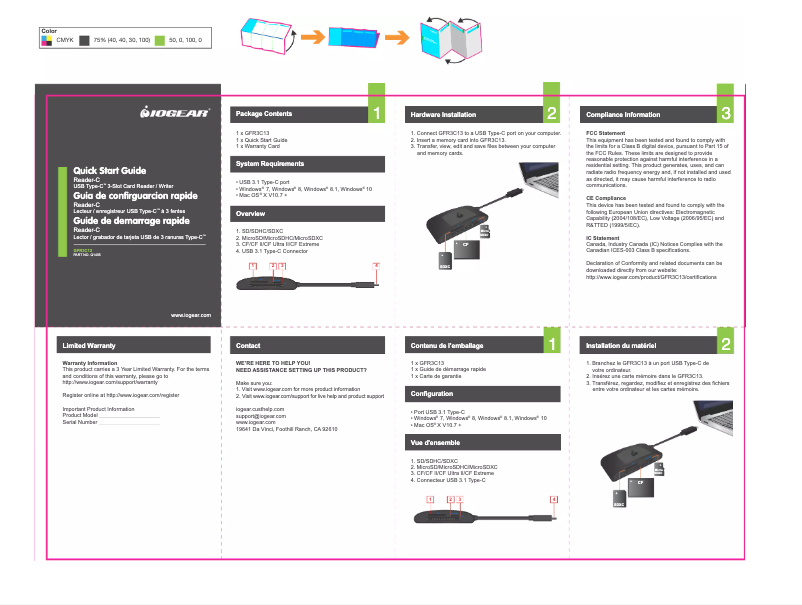 Page n°1 - Manuel utilisateur iogear GFR3C13