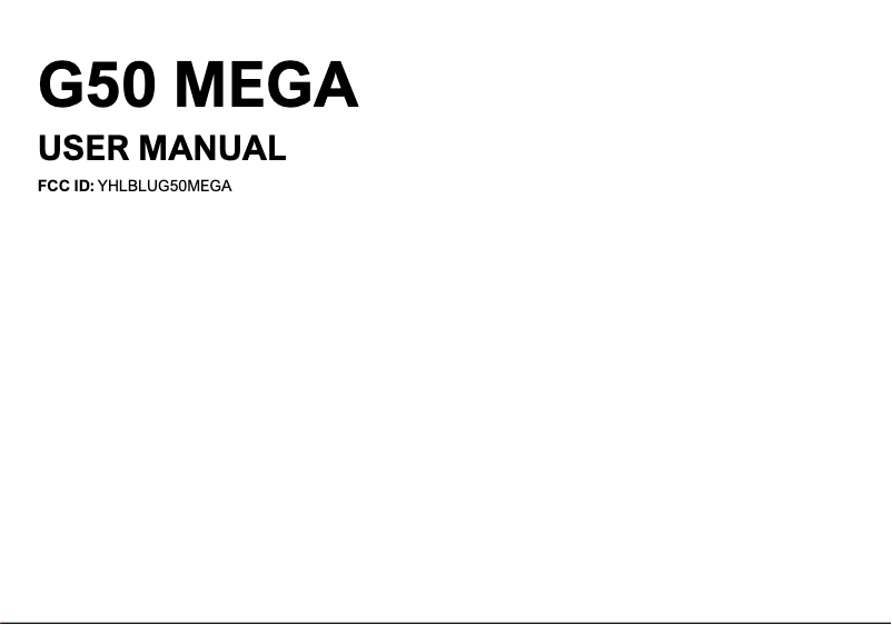 Image de la première page du manuel de l'appareil G50 Mega