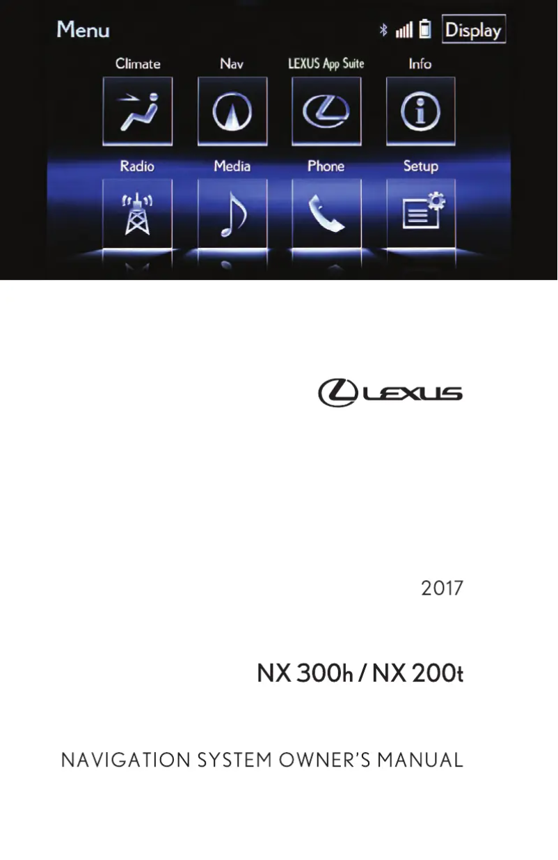 Image de la première page du manuel de l'appareil NX 200t (2017)