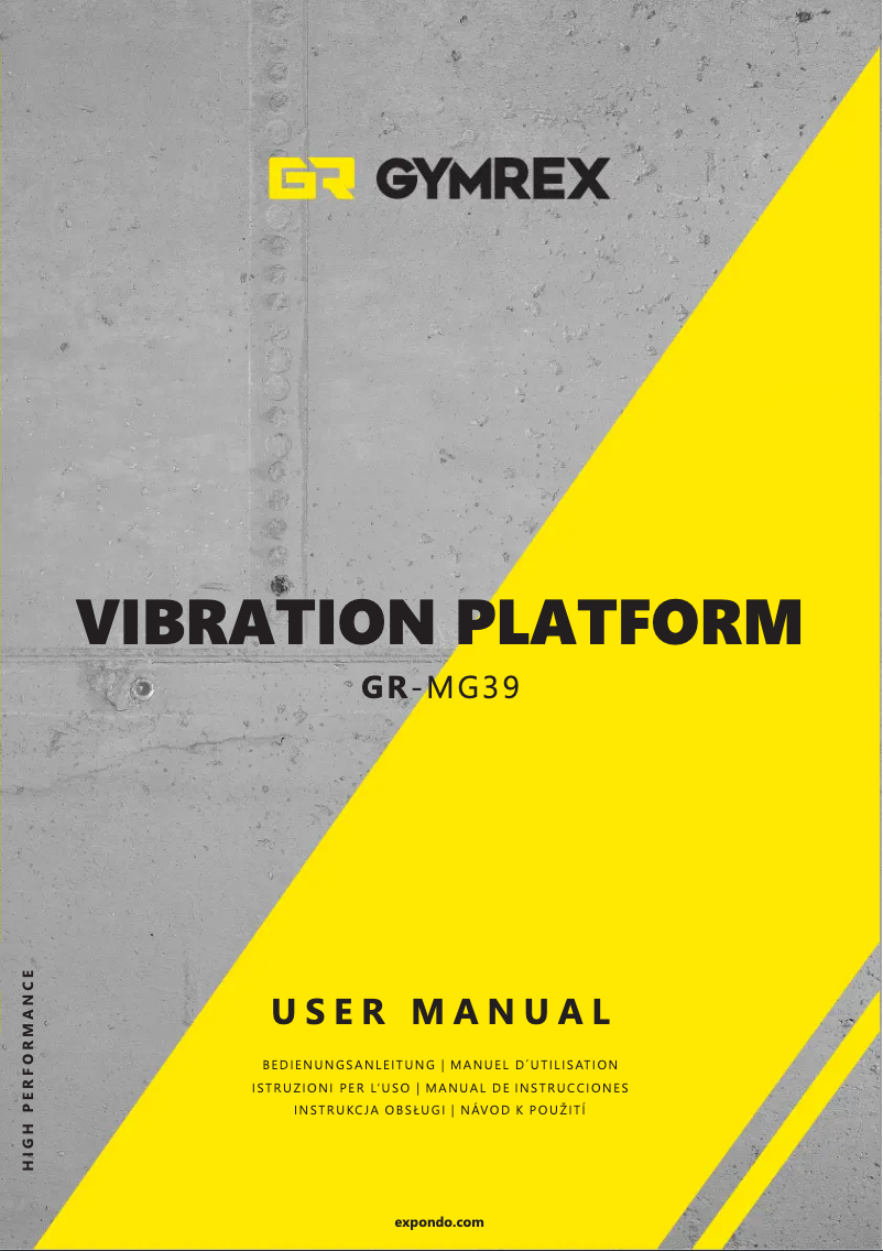 Image de la première page du manuel de l'appareil GR-MG39