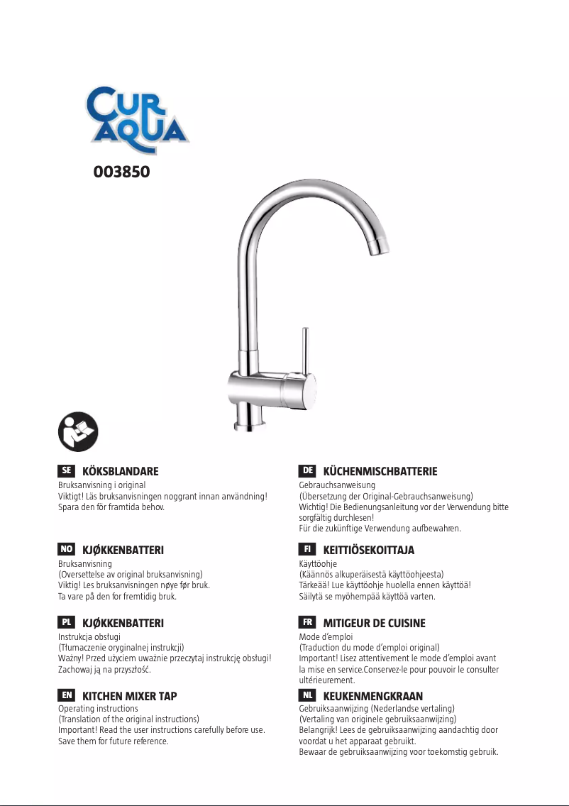 Página 1 del manual Manual de usuario CurAqua 003850
