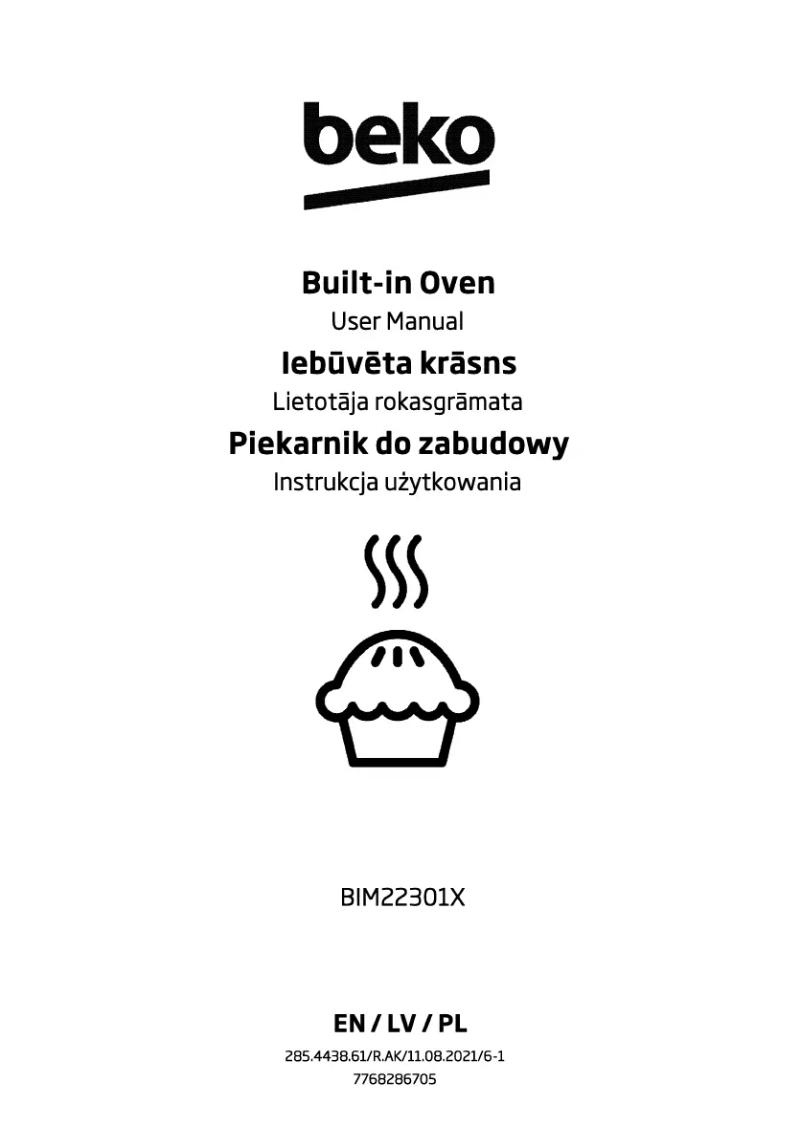 Page 1 de la notice Label énergétique Beko BIM22301X