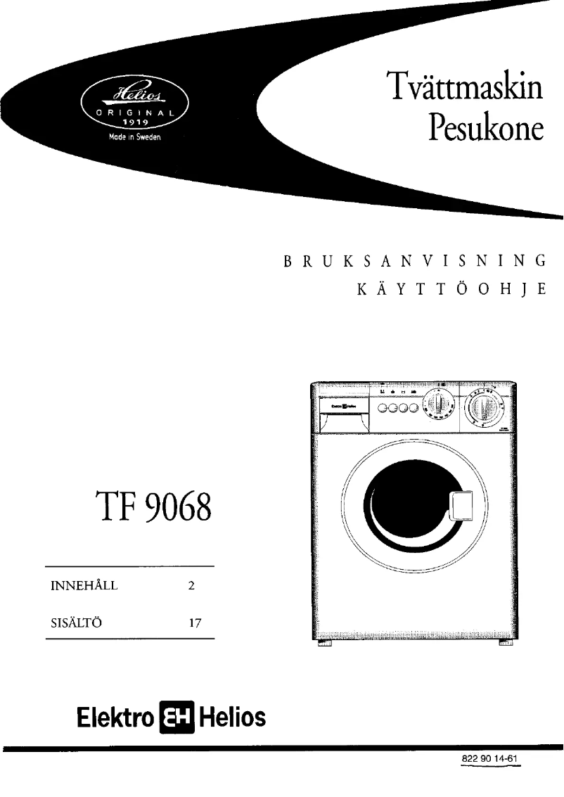 Image de la première page du manuel de l'appareil TF9068