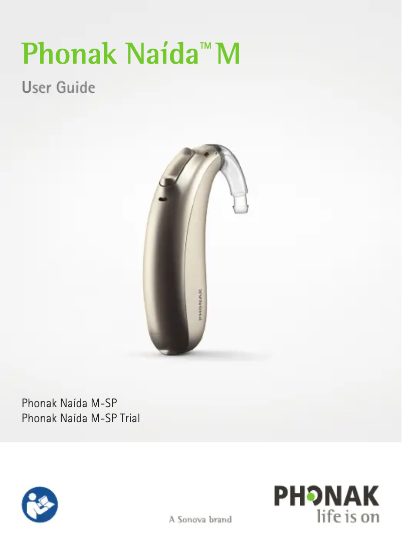 Page 1 de la notice Manuel utilisateur Phonak Naida Marvel